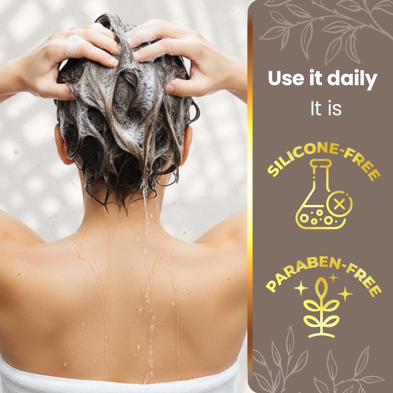 Tio Nacho silicone-free label signifies gentle cleansing for daily use.