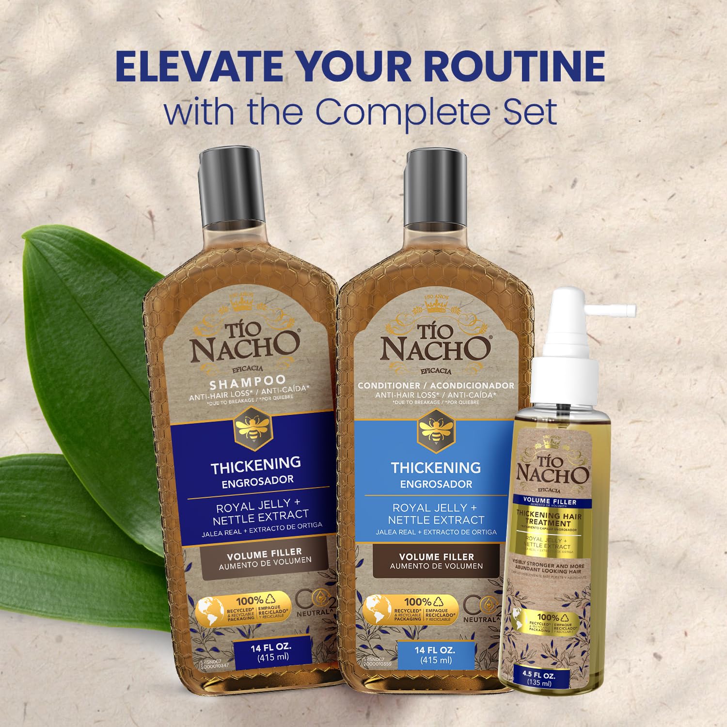 Tio Nacho daily-use scene with massage and rinse in a shower.