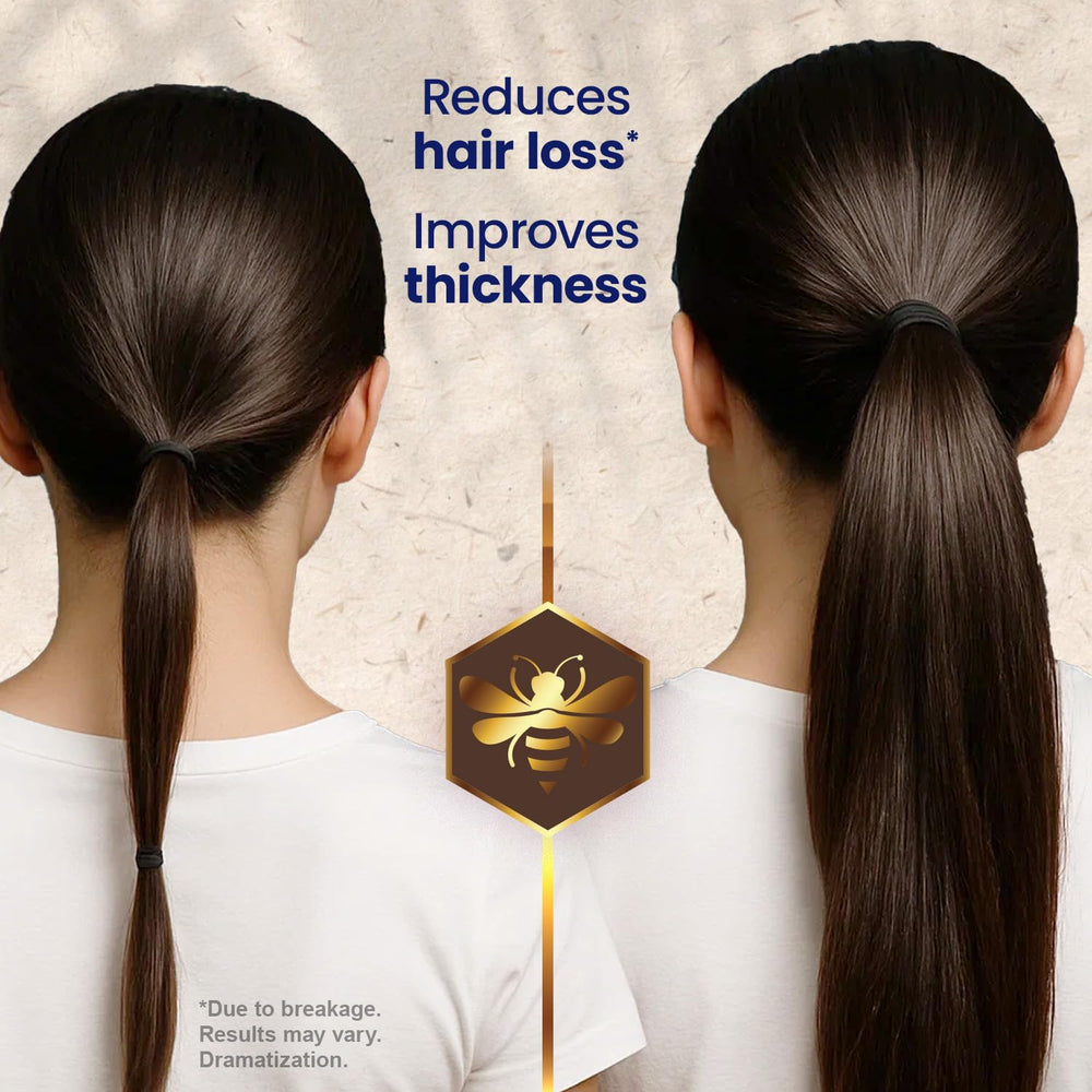 Tio Nacho royal jelly herbal blend image highlights nourishing ingredients for hair health.