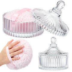 Tioncy dusting puff large velour closeup for smooth powder application