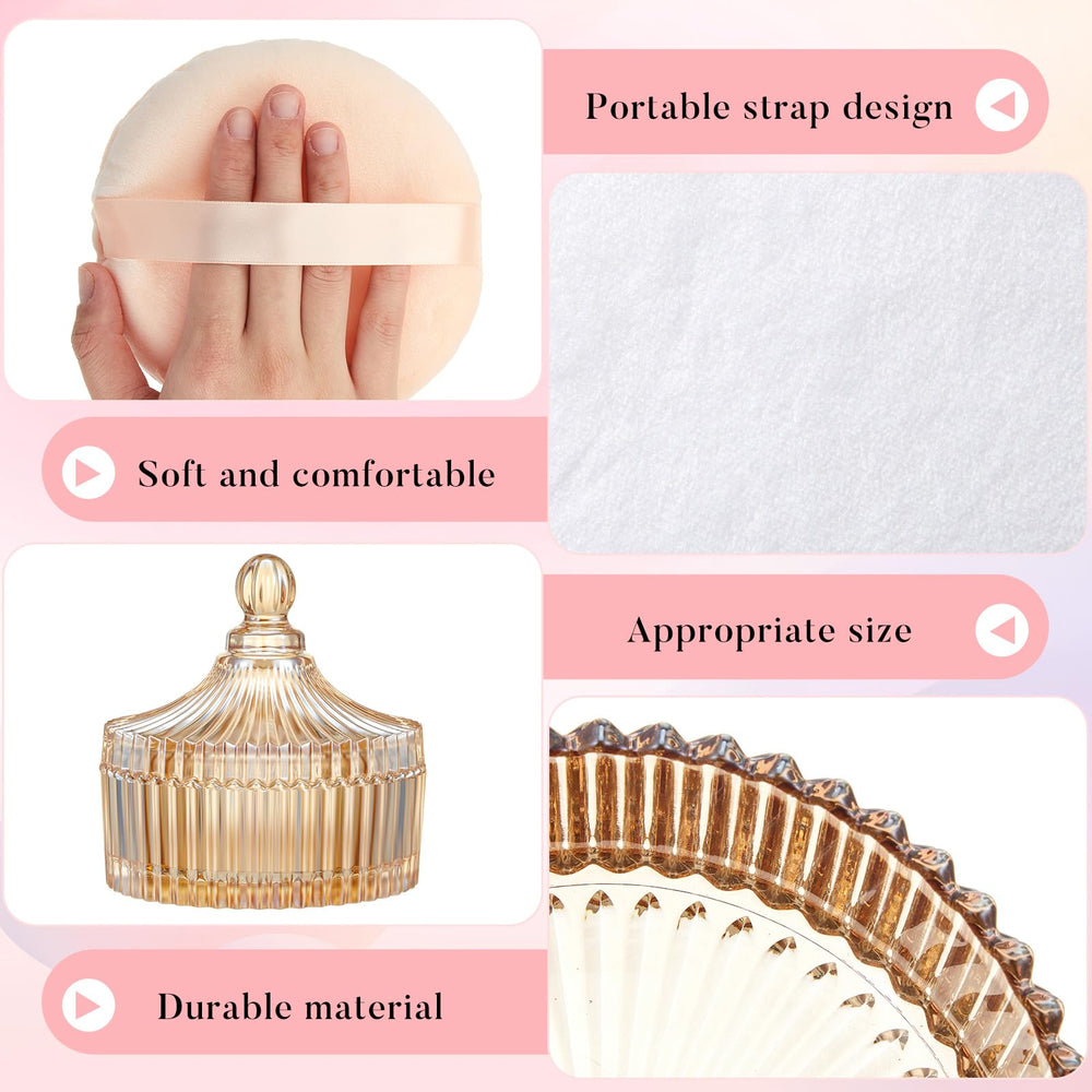 Tioncy elegant retro design container adds refined touch to vanity and daily routine.