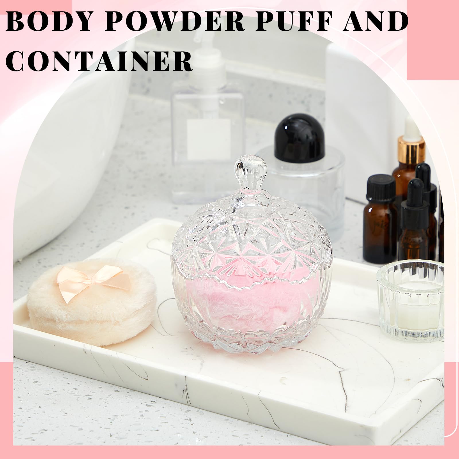 Tioncy large body puff soft plush for even powder.