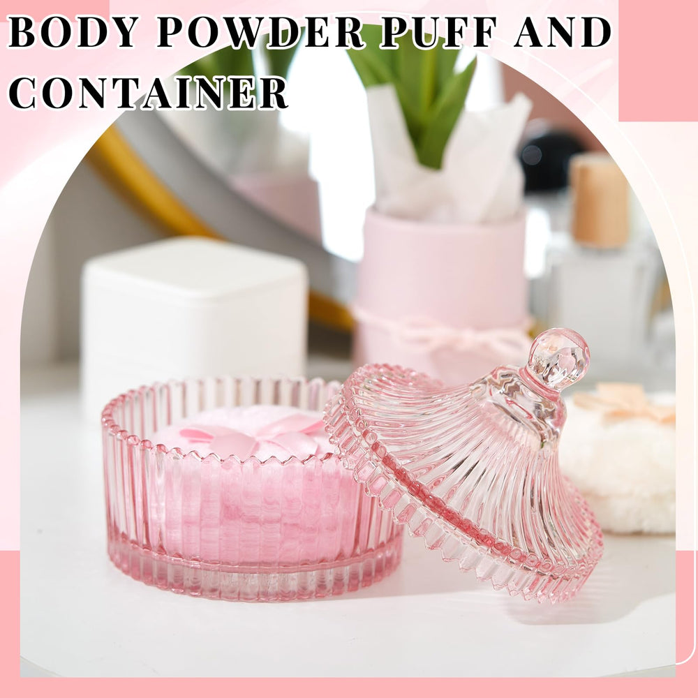Tioncy puff bow detail adds cute charm during powder application