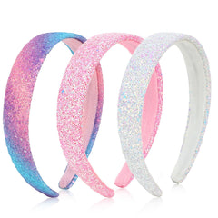 TIOSRU glitter headbands white close-up sparkle for party-ready looks