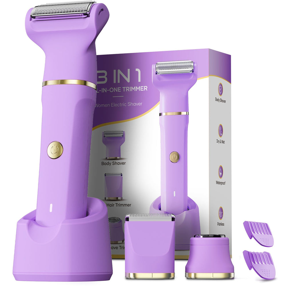 Tiovara Bikini Trimmer with body shave head for versatile grooming across zones
