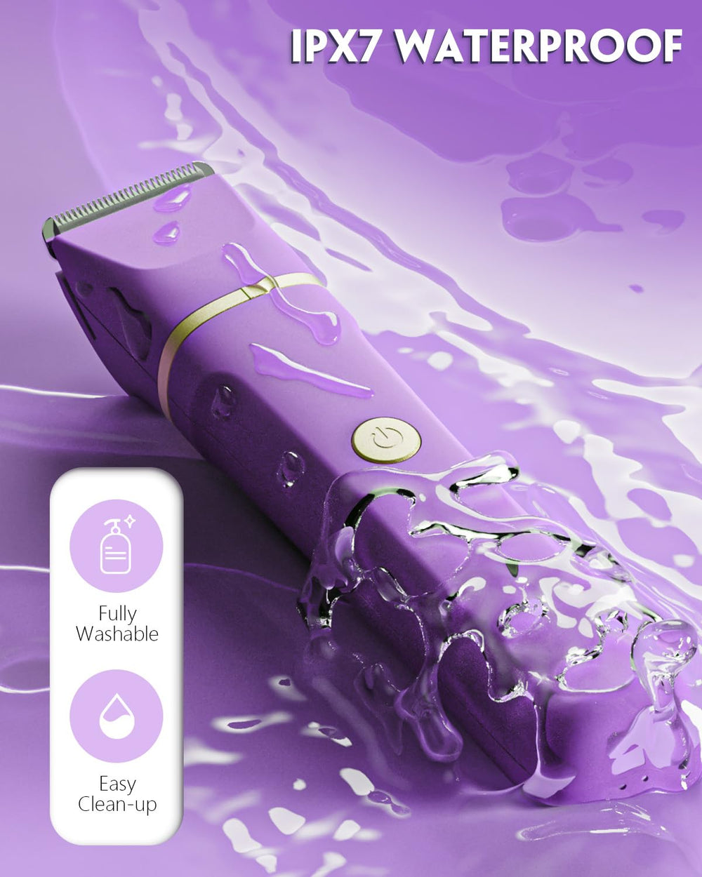 Tiovara Bikini Trimmer cordless design with USB-C charging dock for travel
