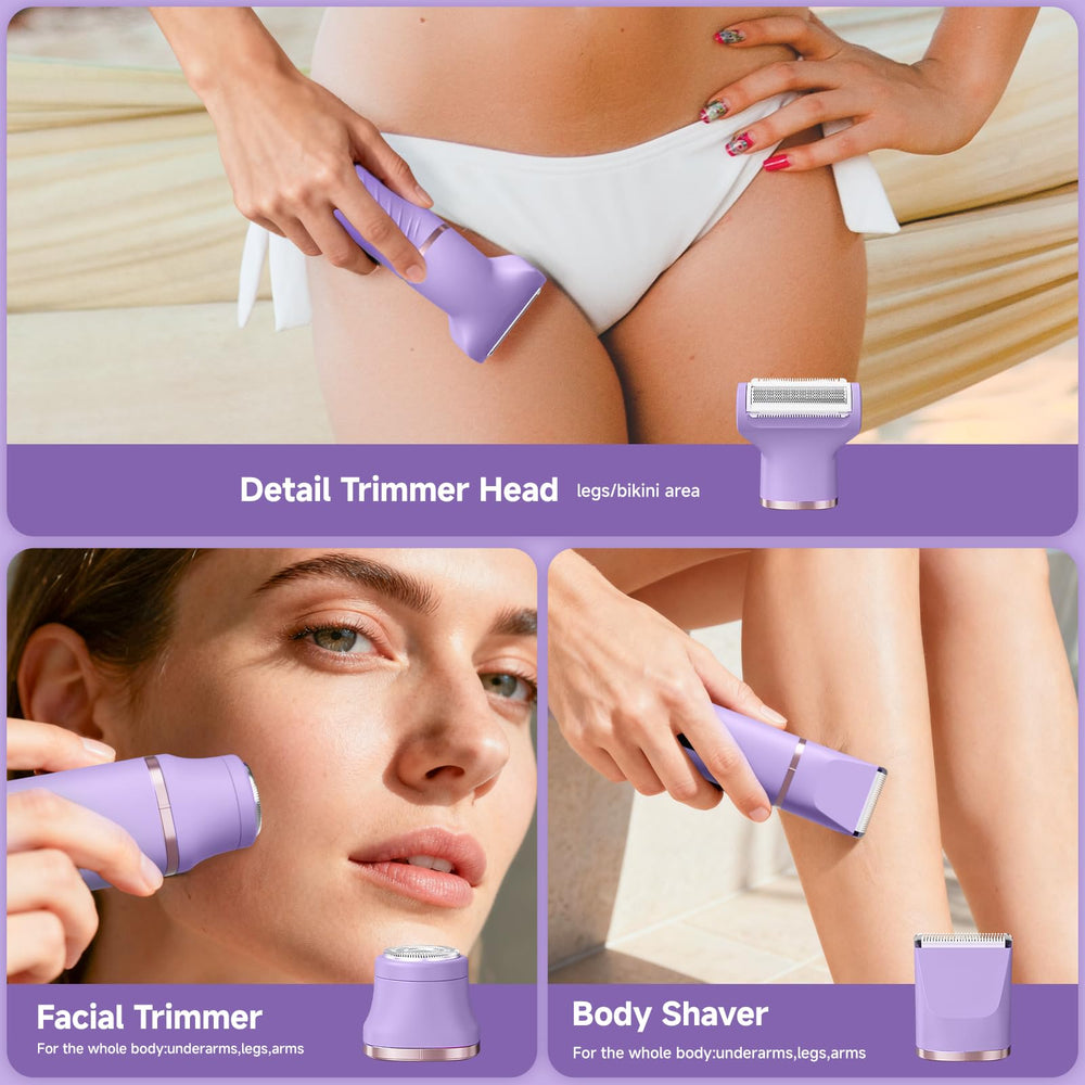 Tiovara bikini trimmer cordless with USB-C charging for travel