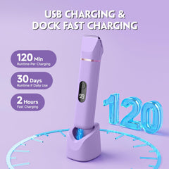 Tiovara bikini trimmer IPX7 waterproof design for shower cleanup