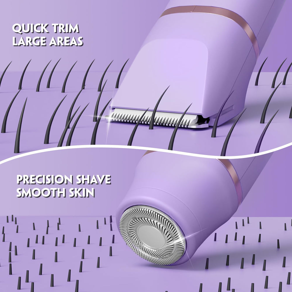 Tiovara bikini trimmer rotary shave head gently removes peach fuzz