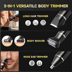 Tiovara nose ear hair cut demonstrates easy nose and ear upkeep.