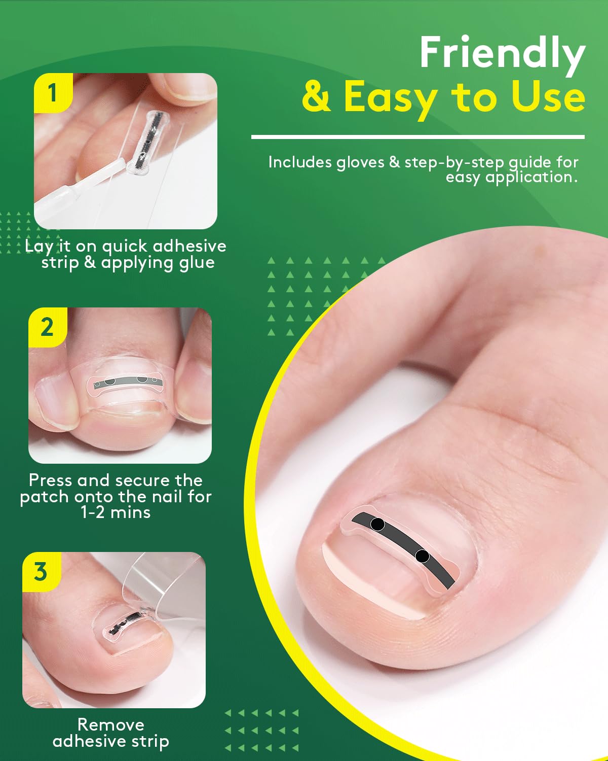 TIPISO quick-stick strips and gloves for clean application