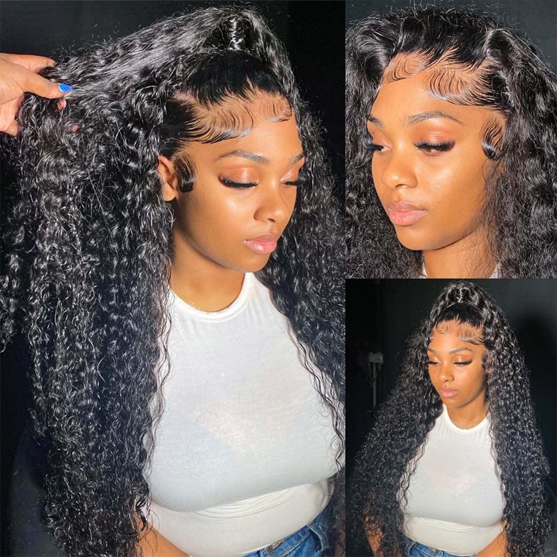 Tipiuli human hair pre-plucked baby-hair feature for natural hairline styling