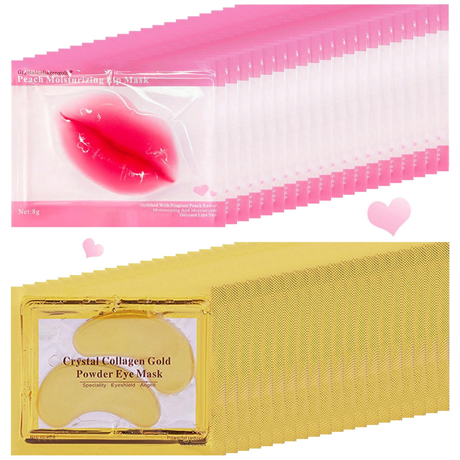TIRDET 24K gold eye mask patches provide hydrating under-eye care.