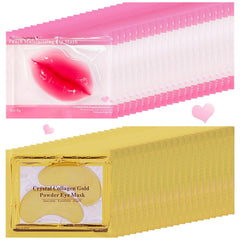 TIRDET 24K gold eye mask patches provide hydrating under-eye care.