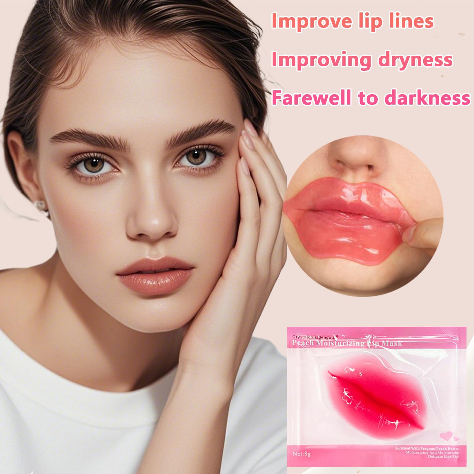 TIRDET collagen lip mask delivers deep moisture for smoother lips.