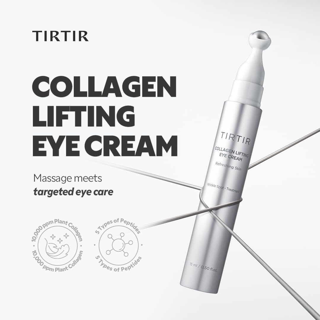 TIRTIR Collagen Lifting Eye Cream wrinkle spot treatment targets fine lines