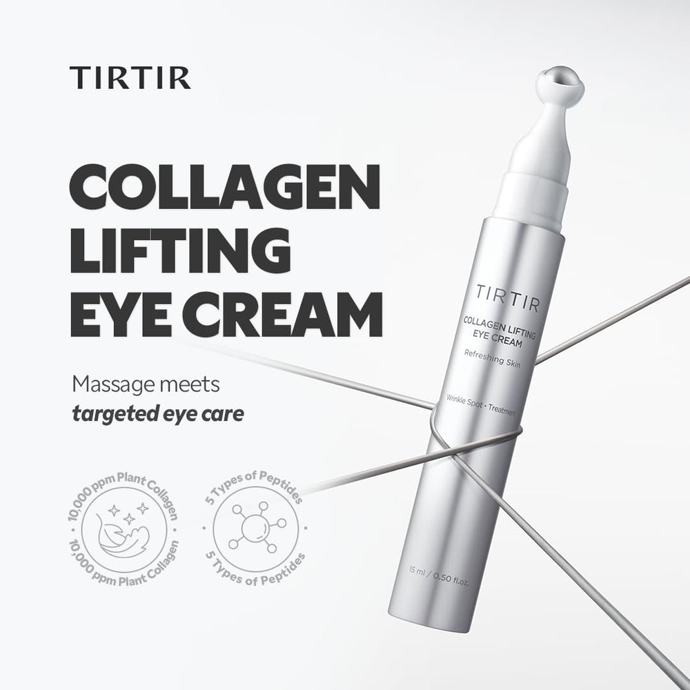 TIRTIR Collagen Lifting Eye Cream wrinkle spot treatment targets fine lines
