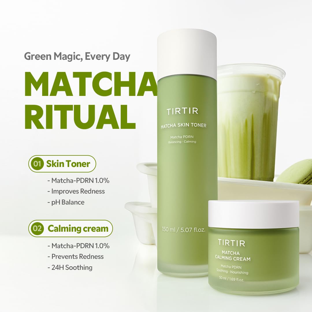 TIRTIR cruelty-free logo beside calming cream signaling ethical skincare.