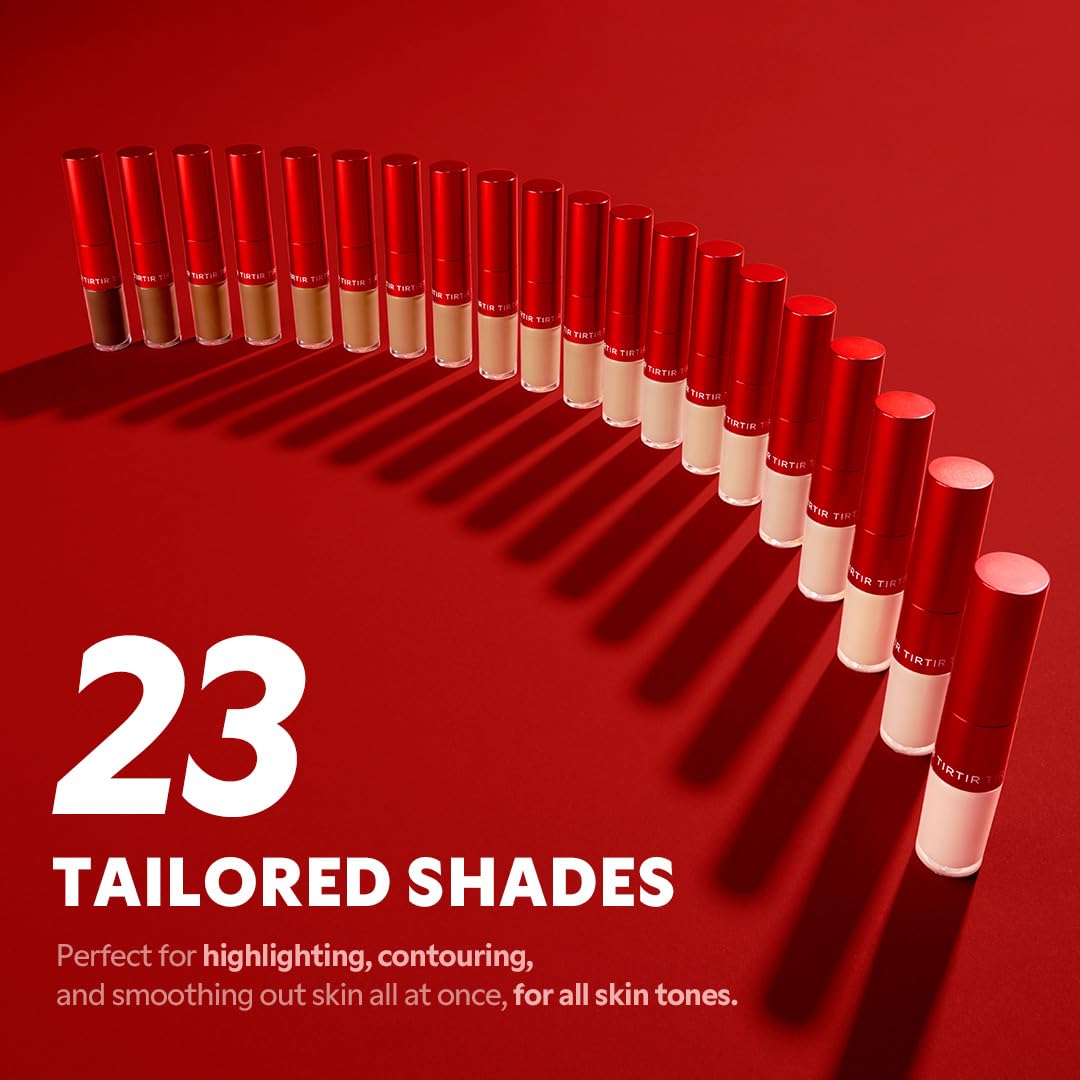 TIRTIR Glide&Hide balm stick blur shows soft, creaseless blending for natural radiance.