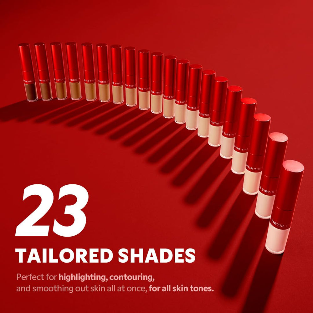 TIRTIR Glide&Hide balm stick blur shows soft, creaseless blending for natural radiance.