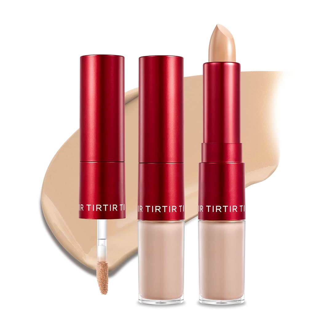TIRTIR Glide&Hide concealer cream texture swatch shows smooth hydration.