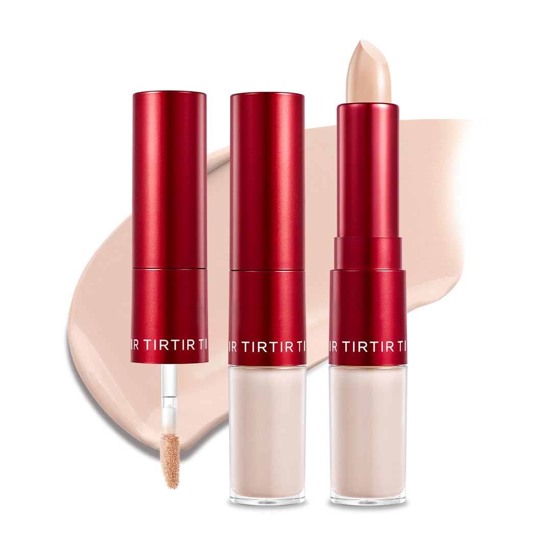 TIRTIR Glide&Hide liquid-tip application demonstrates precise concealing for bright under-eyes.