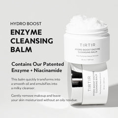 TIRTIR Hydro Boost enzyme balm on hand ready for application on dry skin