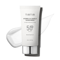TIRTIR Hydro UV Shield sunscreen bottle showcasing broad spectrum protection