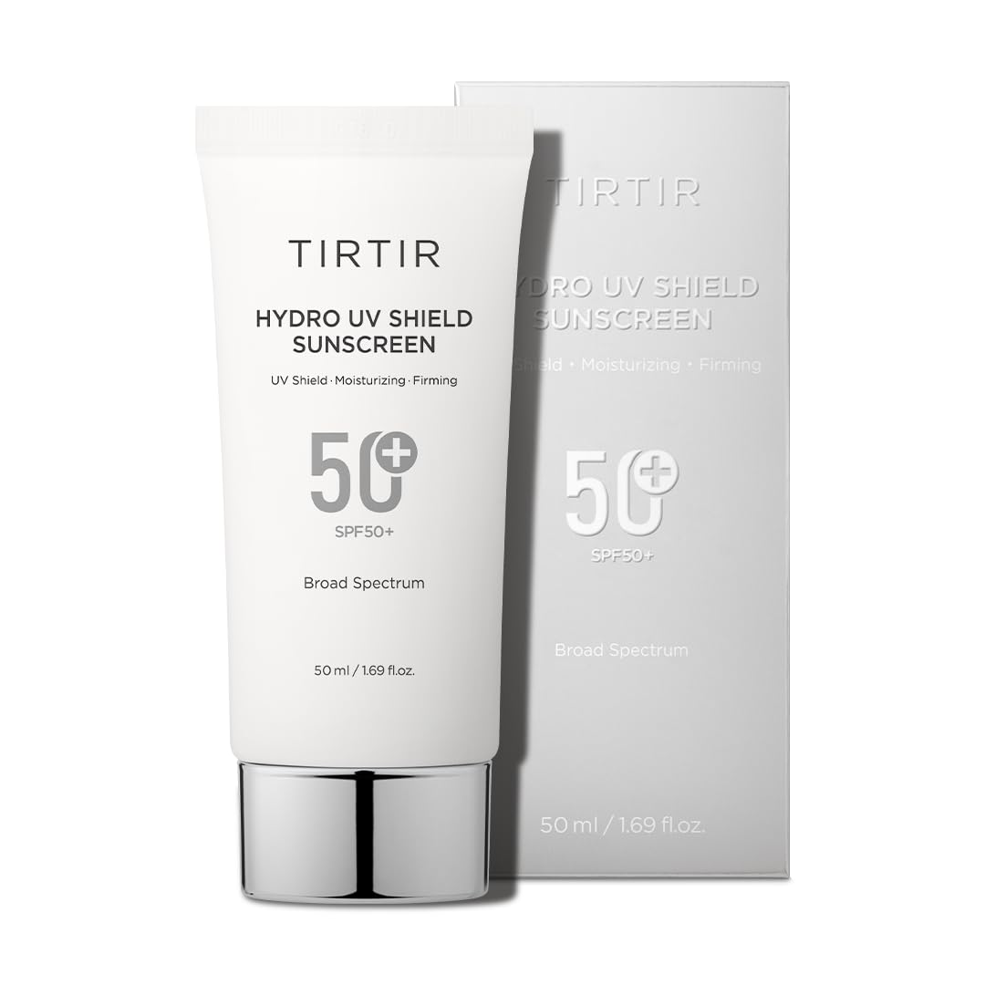 Close-up of semi-matte non-greasy finish on TIRTIR sunscreen