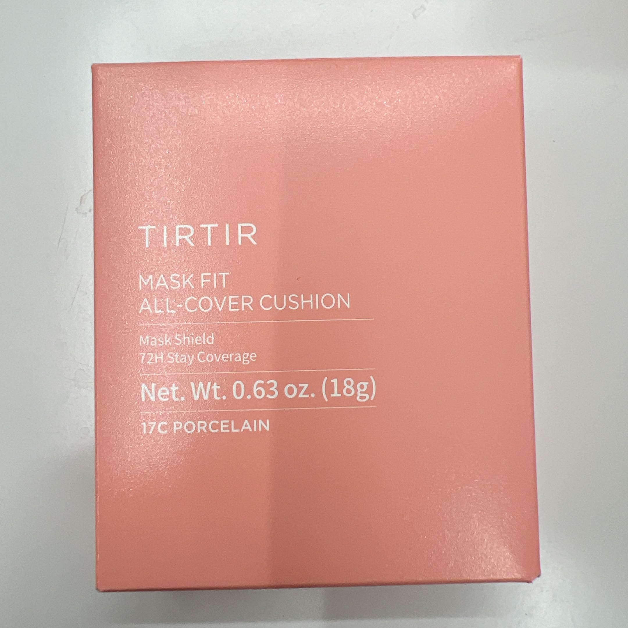 TIRTIR Mask Fit All Cover Pink Cushion with film-coating technology for lasting wear.