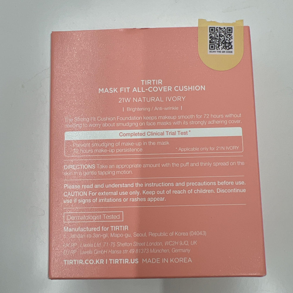 TIRTIR Mask Fit All Cover Pink ideal for oily and combination skin types