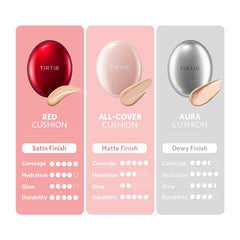 TIRTIR Mask Fit All Cover Pink velvety matte texture on skin