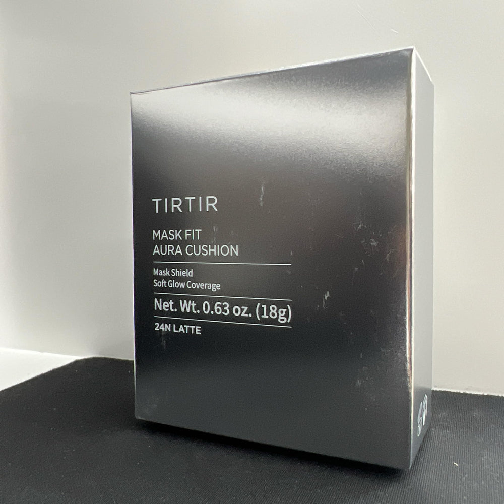 TIRTIR Mask Fit Aura Silver Cushion color-match swatch for shade #24N Latte.