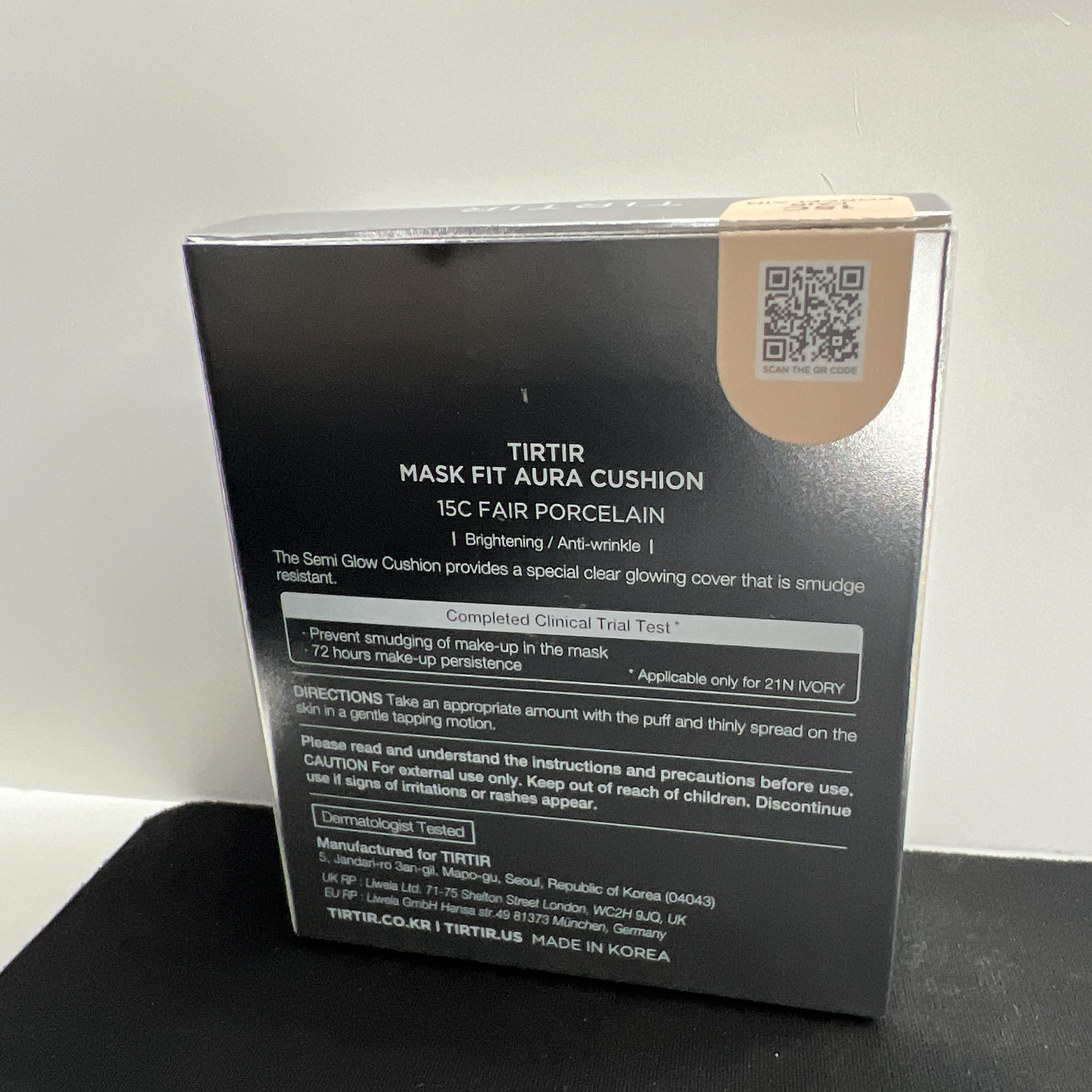 TIRTIR Mask Fit Aura Silver Cushion lightweight coverage for day-long wear