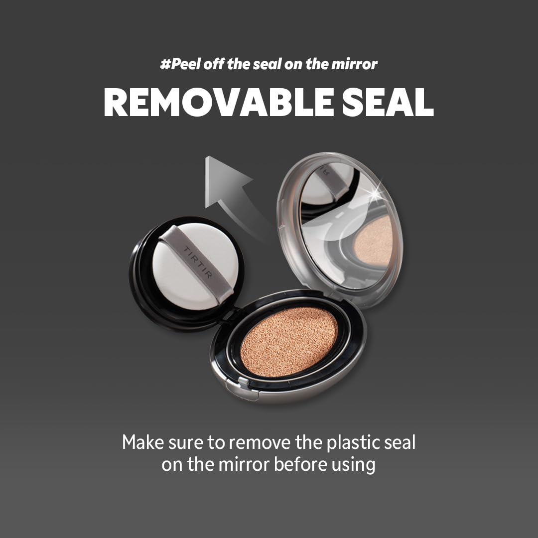 TIRTIR Mask Fit Aura Silver Cushion puff applicator for easy application.