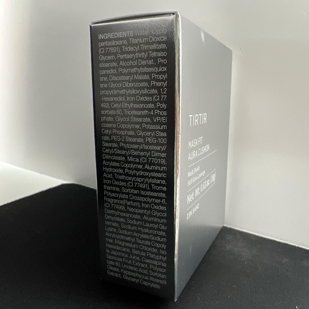 TIRTIR Mask Fit Aura Silver Cushion unboxed for premium product display.