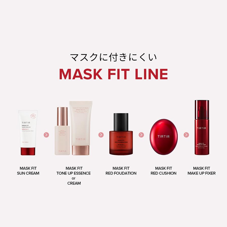 TIRTIR Mask Fit Make-up Fixer spray application ensures even coverage