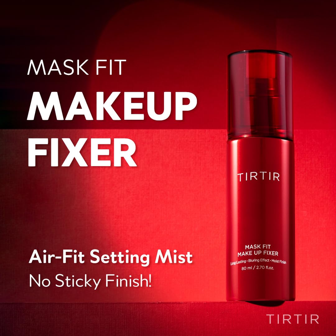 TIRTIR Mask Fit Make-up Fixer packaging highlights daily-use setting spray