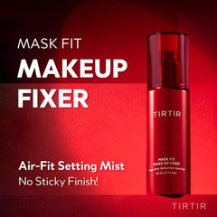 TIRTIR Mask Fit Make-up Fixer packaging highlights daily-use setting spray