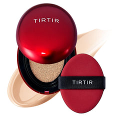 TIRTIR Mask Fit Red Cushion compact closeup shows smooth texture for long wear