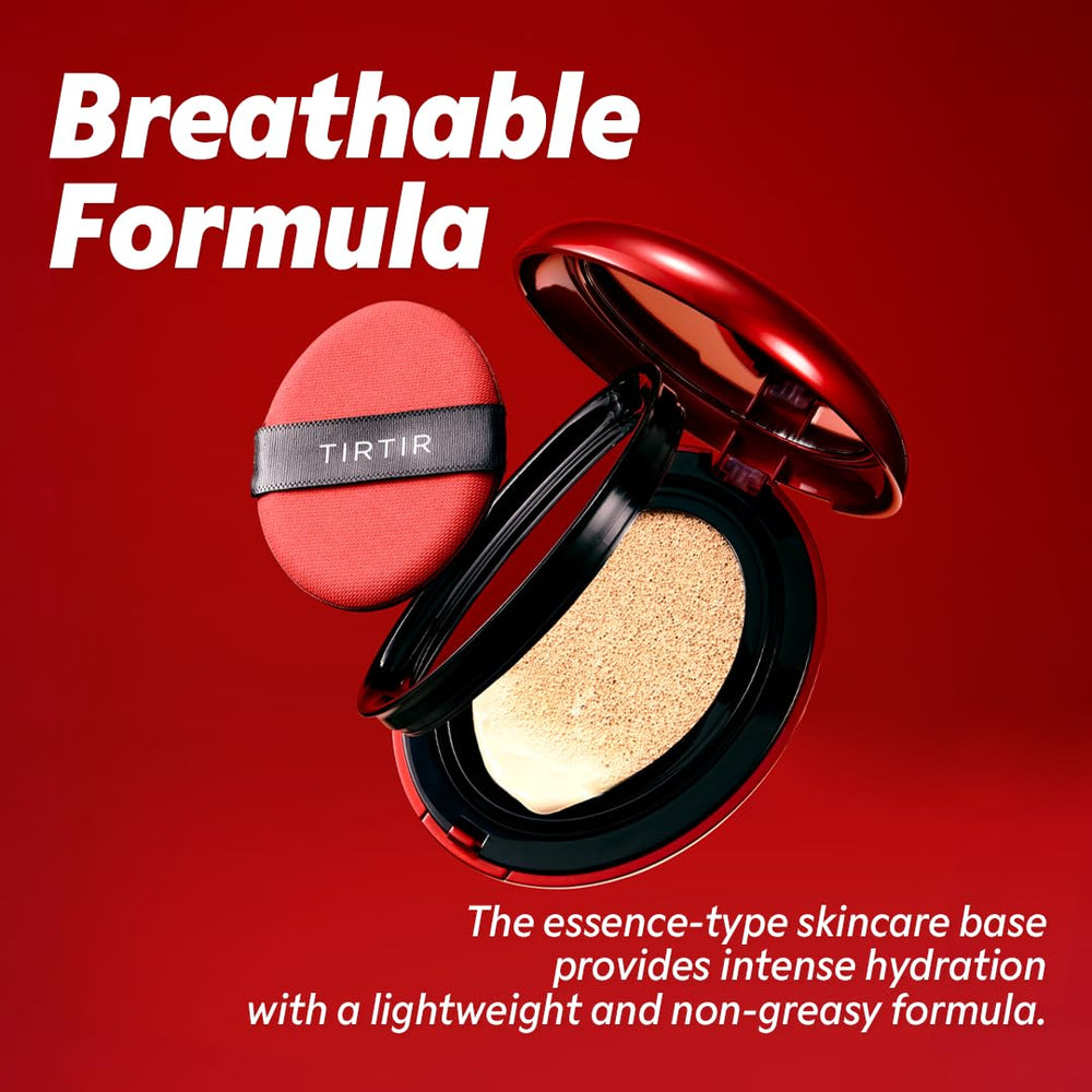 TIRTIR Mask Fit Red Cushion satin glow finish on skin for a luminous look