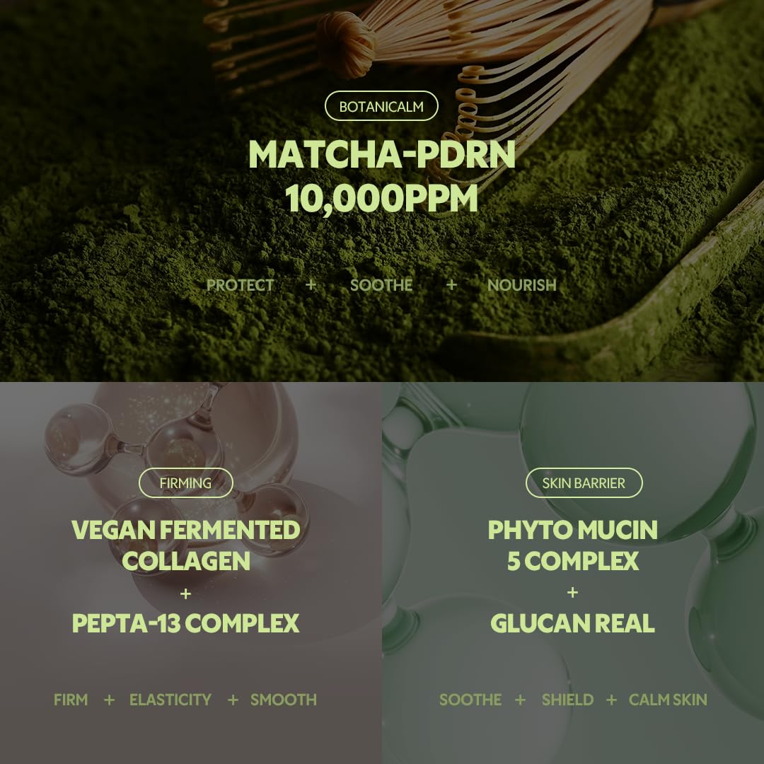 TIRTIR Matcha PDRN packaging box highlighting premium Korean skincare.