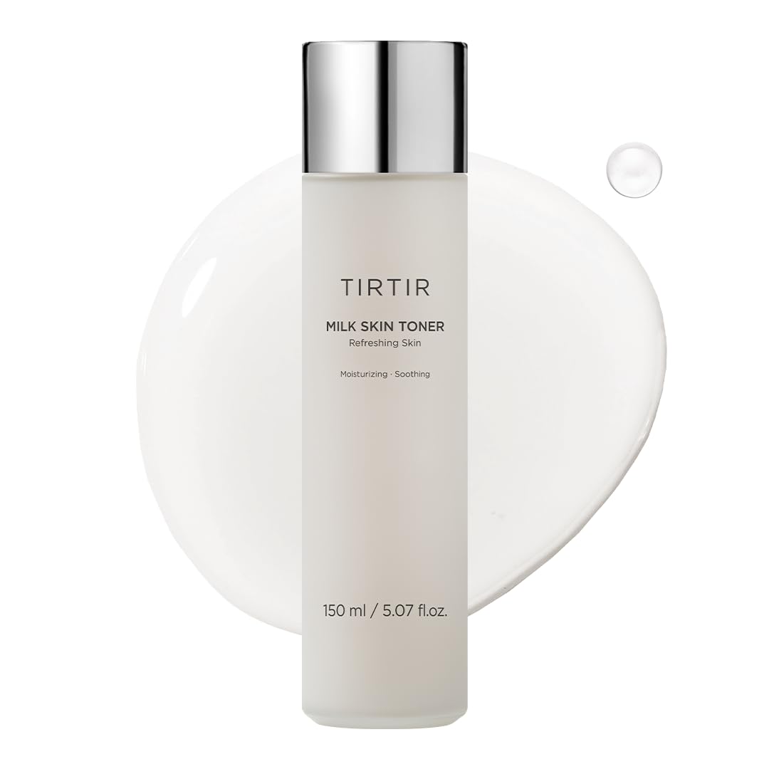 TIRTIR Milk Skin Rice Toner bottle for deep hydration and refreshed skin.