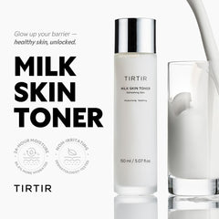 TIRTIR Milk Skin Rice Toner with ceramide supports a resilient skin barrier.