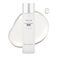 TIRTIR Milk Skin Rice Toner Light bottle shows lightweight hydration for all-day moisture