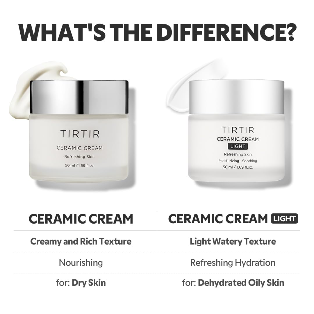 TIRTIR Mineral oil-free cream closeup highlights a mild, fragrance-free formula for daily use.