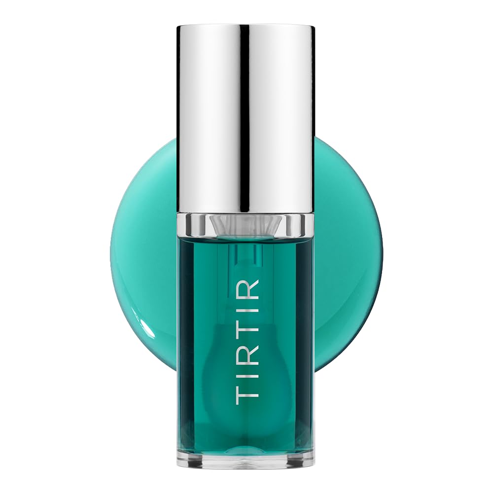 TIRTIR My Glow Mint Lip Oil tube closeup highlights hydrating gloss.