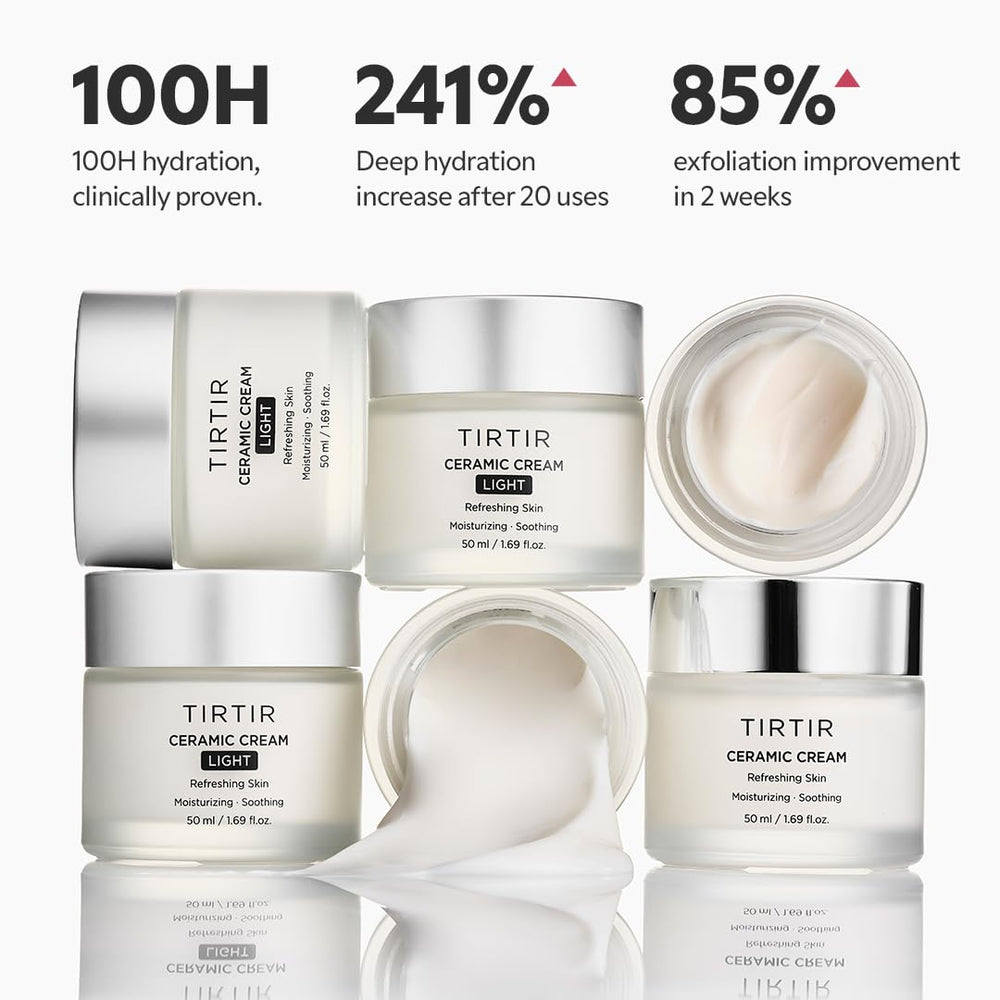 TIRTIR Natural Ceramide Cream nighttime use supports lasting moisture