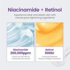 TIRTIR Niacinamide 20% Serum texture close-up shows lightweight, fast-absorbing formula.