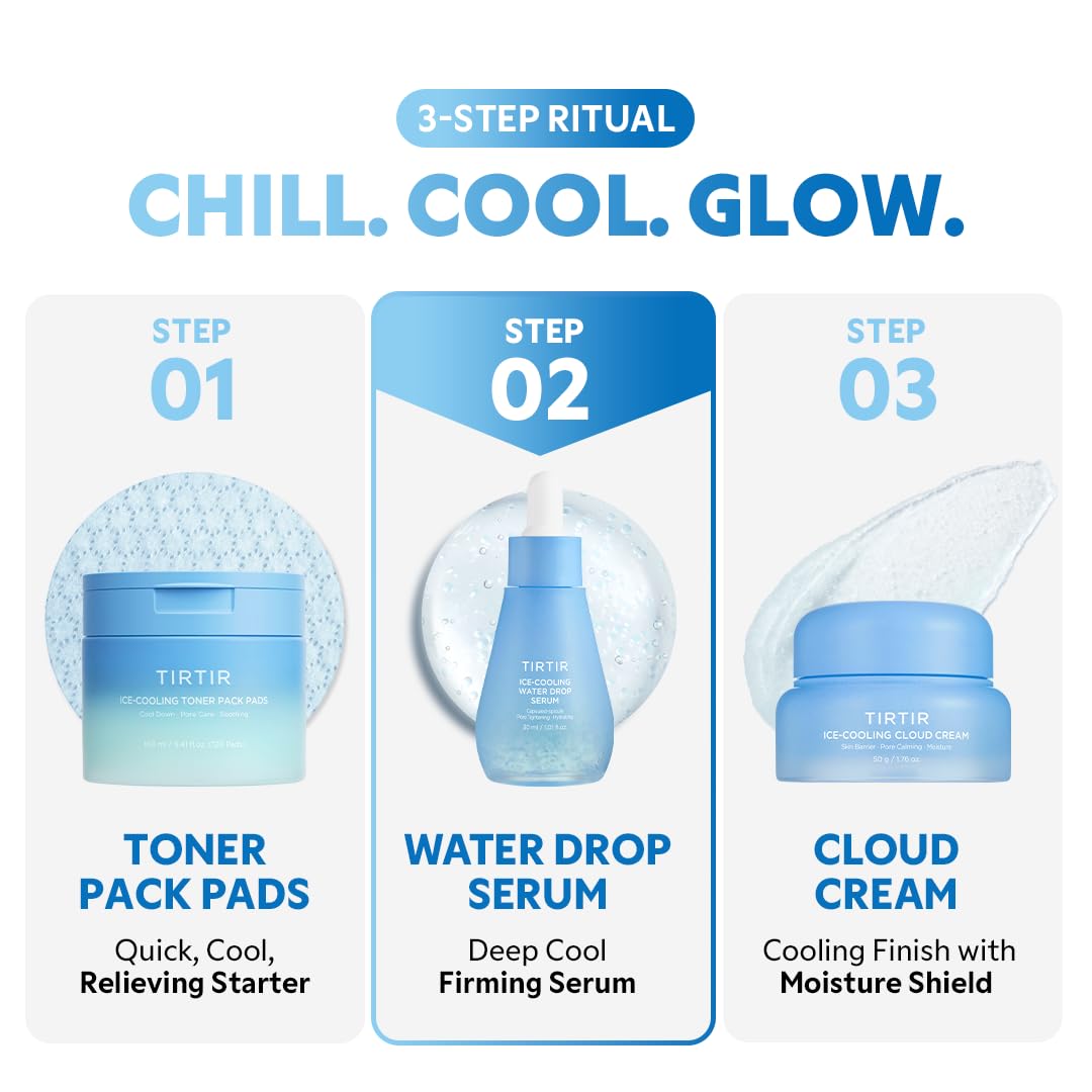 TIRTIR serum texture spread across the skin